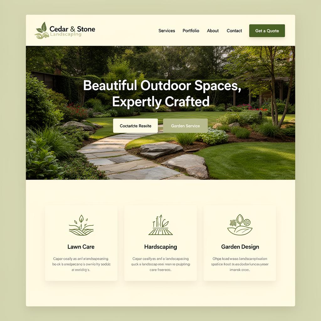Example of a professional small business website built by Atlas Ridge Creative