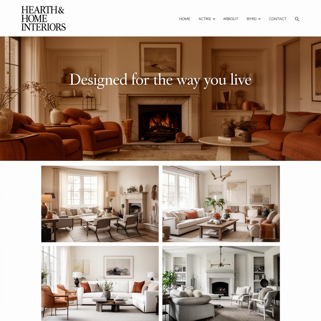Hearth & Home Interiors — Branding + Website