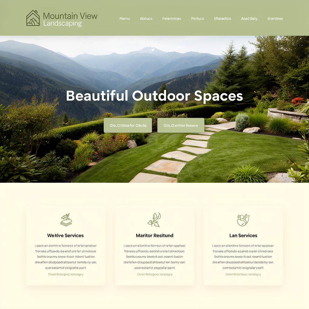 Mountain View Landscaping — Website Design + Local SEO