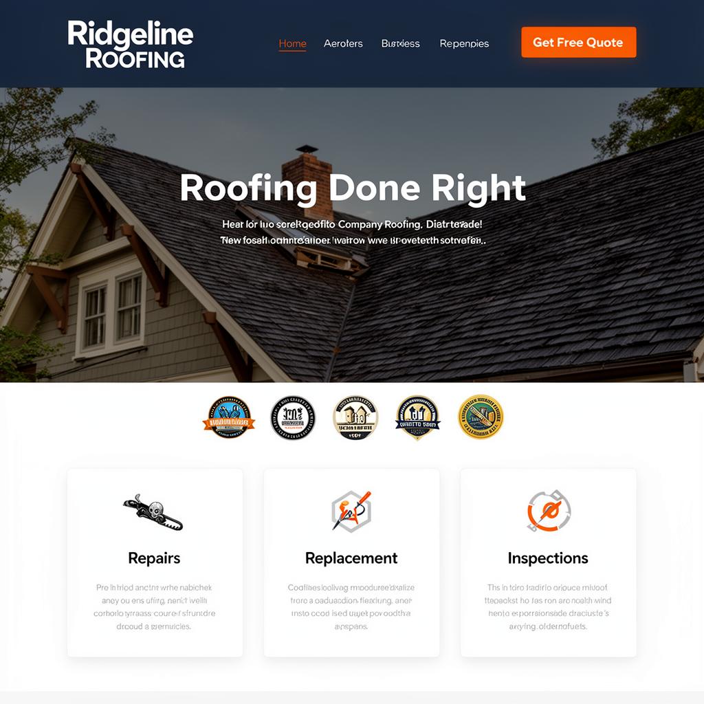 Ridgeline Roofing — Website Redesign